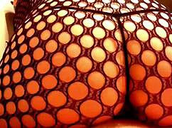 sexy girl in lingerie teases with anal blowjob