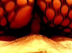 sexy girl in lingerie teases with anal blowjob