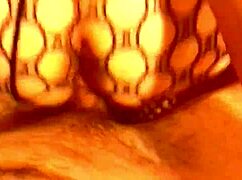 sexy girl in lingerie teases with anal blowjob