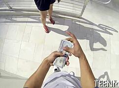 Babe Courtney Loxx narrates her wild journey. Sucking a huge rod for quick cash.