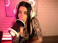 i lick honey haze's big tattooed tits