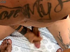 with my cousin's friend, bent over for bareback doggystyle?