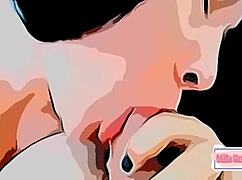 Overwhelmed by your cousin's insatiable desires in this cartoon handjob and cunilingus.