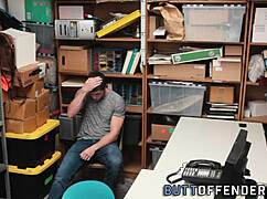 In this reality show, a gay teen shoplifter gets caught and receives a facial from an amateur with a monster cock.