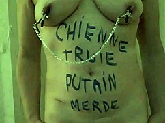 Hey, check out this self-bondage session with a 26-year-old French slave girl on November 11, 2022! 😈