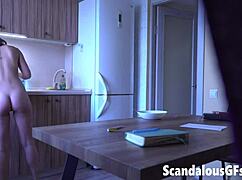 my ex girlfriend in the kitchen