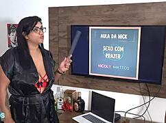 student cums in hot teacher's mouth - leo ogro