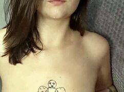 Amateur Chokes on Panties During Play