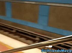 busty ebony lesbian fingers and licks in pov masturbation