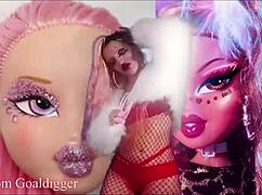 Brarie Bratz and Dall in lingerie, GIVING JERK OFF INSTRUCTIONS as submissive slaves.