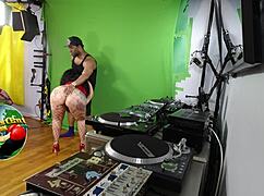 Part 5 BTS: Queen Rogue kneels for a massive BBC blowjob in a steamy encounter