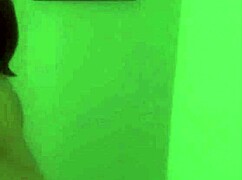 Funny masked dancing at party