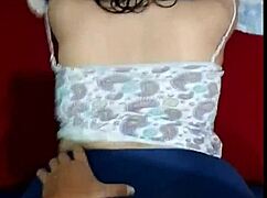 Latina bends over for doggystyle and cums hard