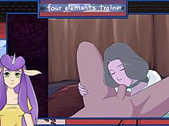 Avatar Trainer Milf Gives Intense Blowjob Fun