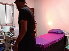 sexy latina lets masseur fuck her pussy