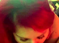 young wife giving sloppy blowjob and swallowing cumshot in homemade video