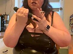 Hey, this german milf in lingerie wants you to jerk off for her 😘 big tits and blowjob action!