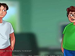 In Summertime Saga, the best gloryhole scene features a babe receiving a creampie.