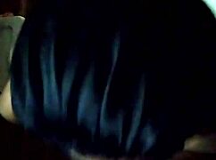 She takes his big cock deep into her throat, her large tits bouncing as she swallows every inch.