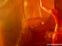 Indian brunette dances nude with teasing erotic moves.