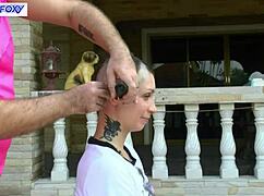 behind the scenes lisa fox shaving head