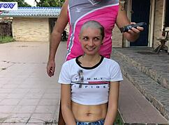 behind the scenes lisa fox shaving head