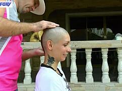 behind the scenes lisa fox shaving head