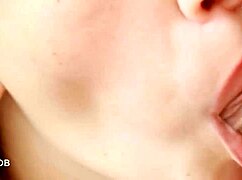 Cute amateur moans during cum in mouth