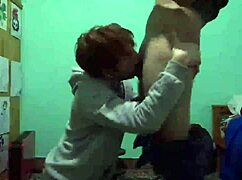 Amateur Twink Redhead in Homemade Action