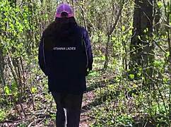 Went for a walk on the river and played with my wife's tits and pussy 😏