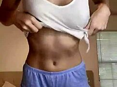 hot latina teen strips and rips clothes in pov