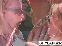 Sexy Nikki Benz and Shyla Stylez licking pussies together 😘