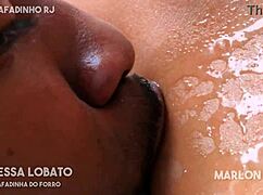 champagne in my girlfriend's big ass and made her drink my cum from the glass