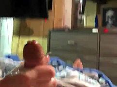 wife gives amateur handjob at home