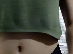 teen showing big tits while having fun?