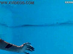 Hungarian Babe's Poolside Sex Show!