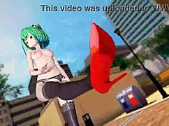 Hololive Uruha Rushia in Miniskirt MMD