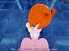 Misty Performs Deepthroat Blowjob in POV Anime