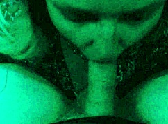 Storm passionately deepthroats her husband's big cock