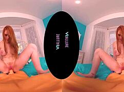 vrallure redhead teen 18+ masturbates solo in your personal dinner date