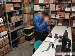 I caught this cute Belgian shoplifter teen 18+ and fucked her hard.