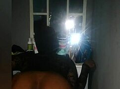 ebony couple with big black ass, we fuck hard in african amateur bbc style at home