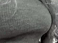 Public breasts are flaunted by a curvy latina