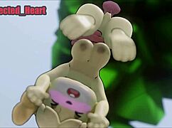 in this cartoon, isabelle gets used as a fleshlight repeatedly until creampied in a sound loop