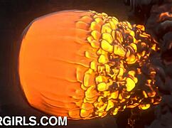 Big breasted babe jordan skye strips nude with tattoos and ripped clothes.