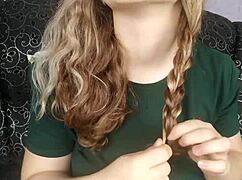 Close-up of oiled feet during a relaxing massage