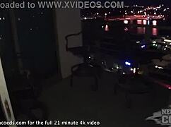 hot teen carves pumpkin then fucks it on the sofa