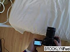 Brooklyn Inserts Purple Toy Into Her Pink Pussy