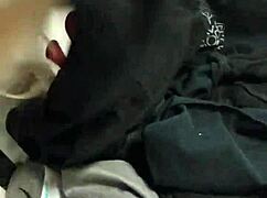 why is this gay guy jerking off during a dirty panty raid