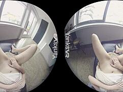 Sexy amateur babe Marina masturbates to orgasm.